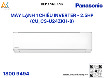 Máy lạnh 1 chiều Inverter - 2.5HP (CU_CS-U24ZKH-8) - Xuất xứ: Malaysia